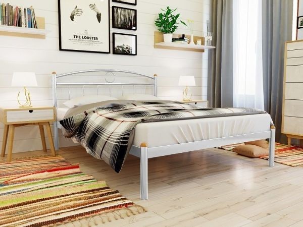 

Кровать Inga Метакам 140х190 см. Алюминий