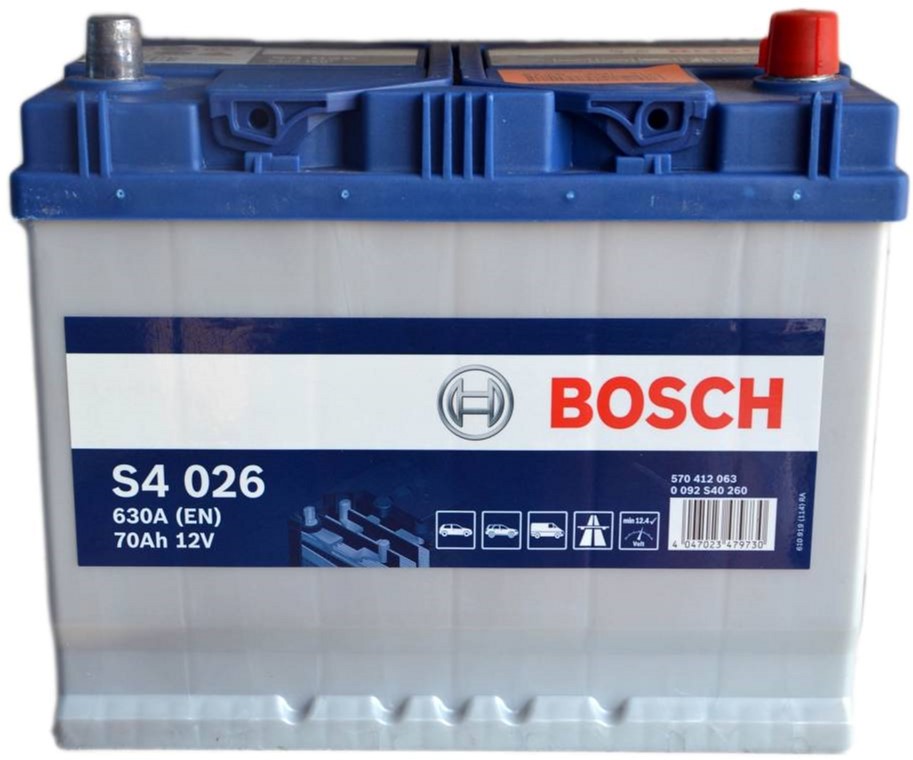 Акція на Автомобильный аккумулятор Bosch 70Аh (-/+) ASIA Евро S4026 (630EN) (0 092 S40 260) від Rozetka UA
