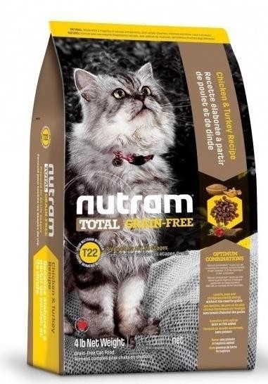 

Сухой корм Nutram T22 Turkey & Chiken Cat для взрослых котов со вкусом курицы и индейки 5.4 кг