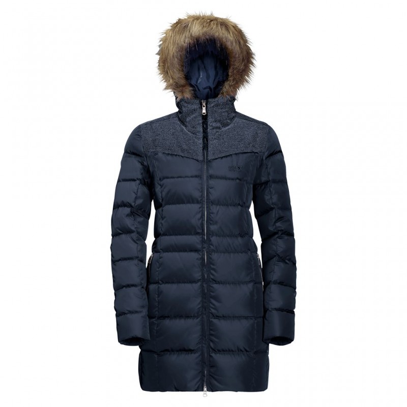 

Полупальто пуховое BAFFIN ISLAND COAT Jack Wolfskin 1203331-1910 S Синий