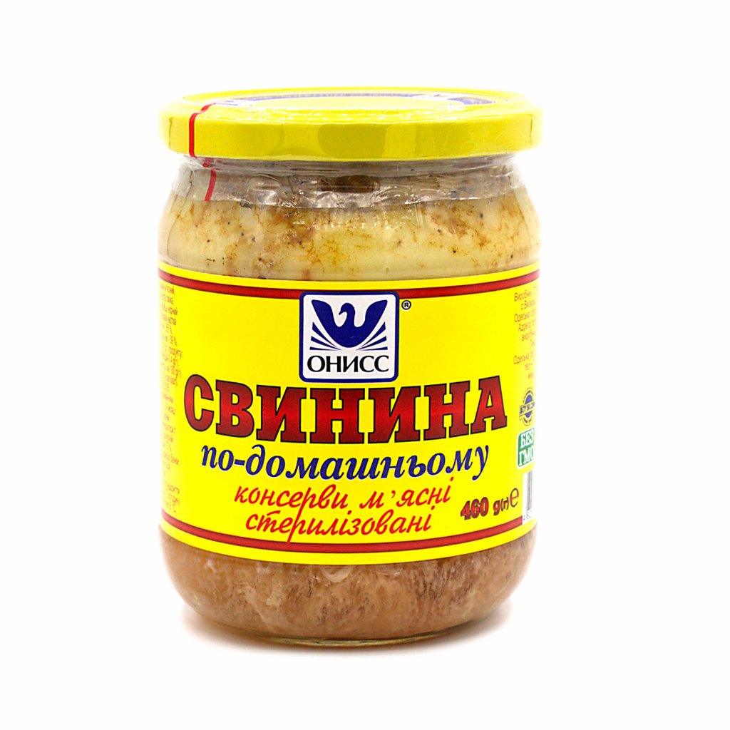 Тушенка Онисс Свинина по-домашнему 460 г – низкие цены, кредит, оплата ...