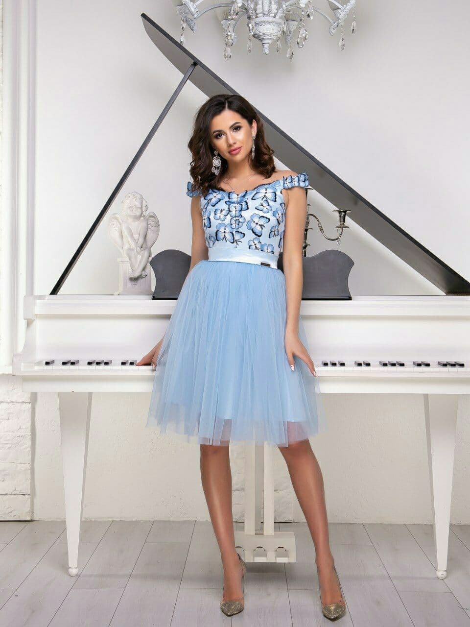 

Платье Jaklin 7939 S Голубое