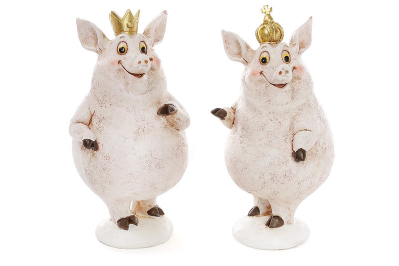 

Декоративная фигурка Свинка 17см, 2 вида, набор 2 шт (823-498)