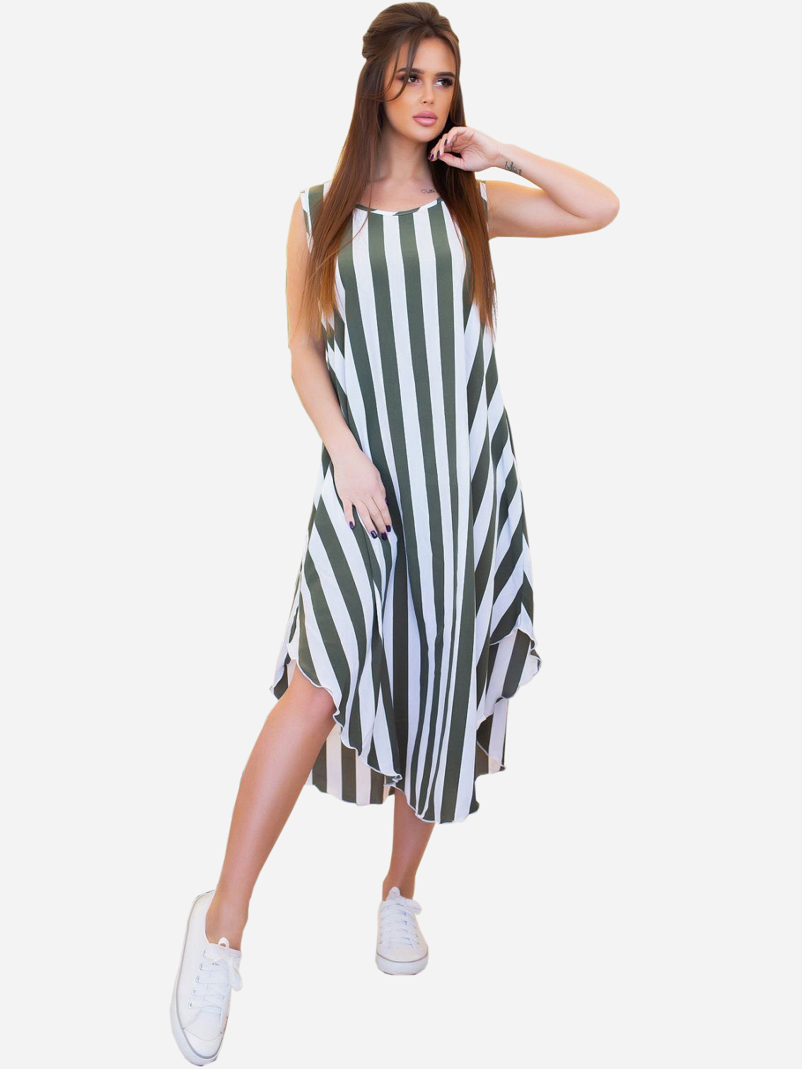 

Платье ISSA PLUS 11682 XXL Хаки