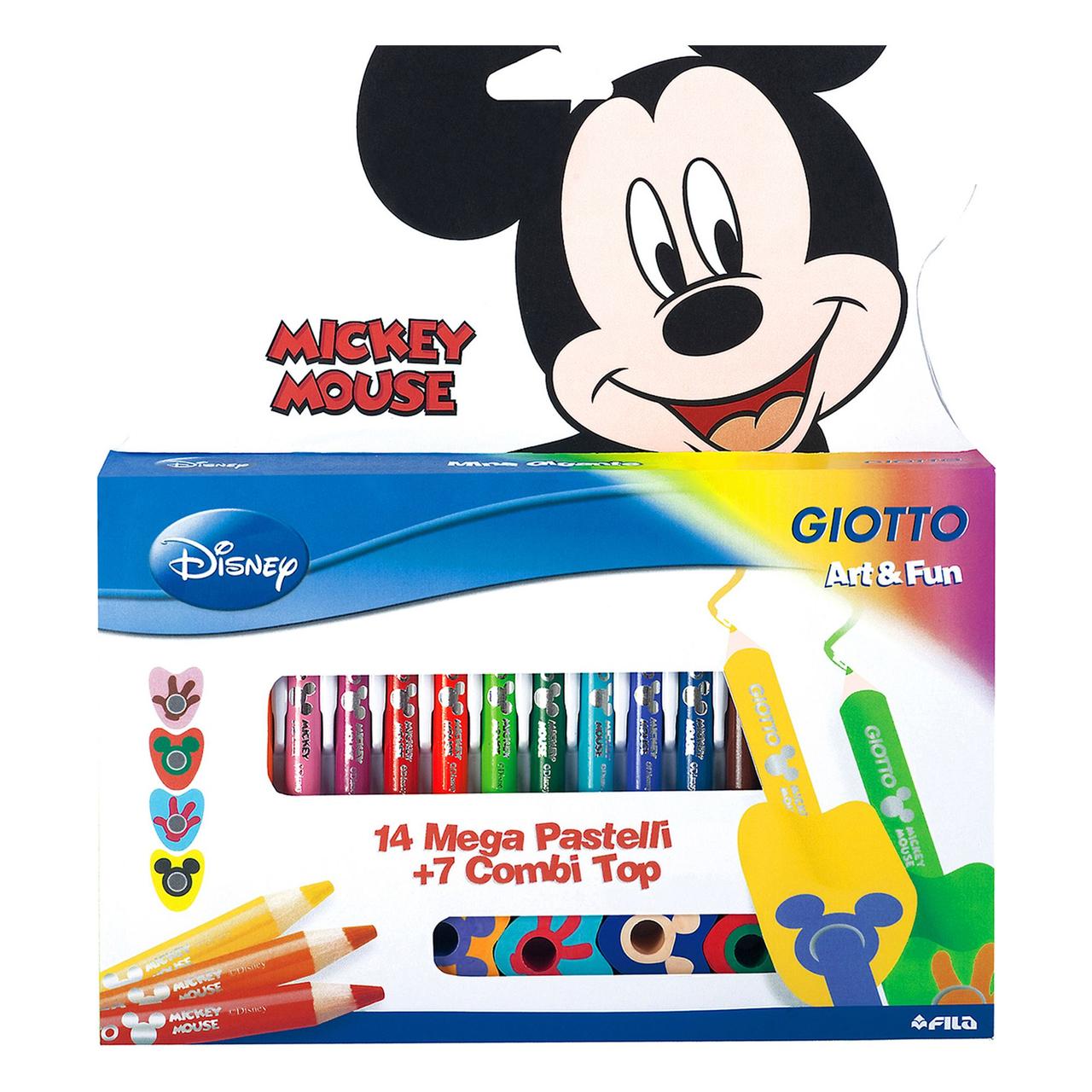 

Карандаши цветные Giotto Mickey Mouse 14 цветов+7 ластиков+точилка (8000825411403)