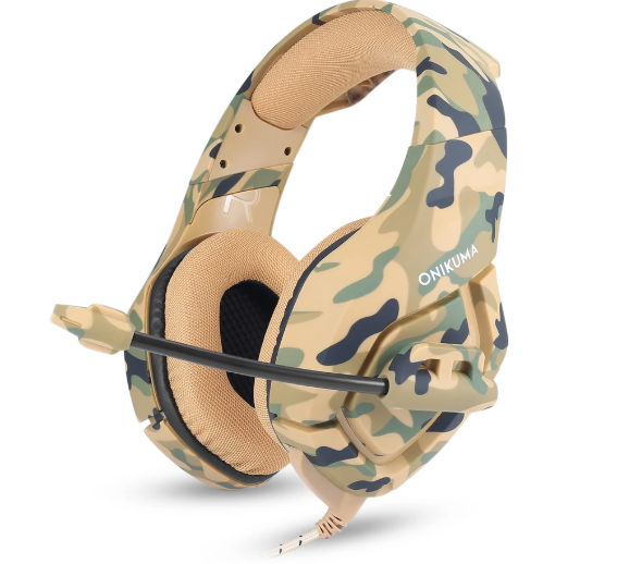 

Игровые наушники ONIKUMA LED Gaming with K1-B Camouflage-Yellow