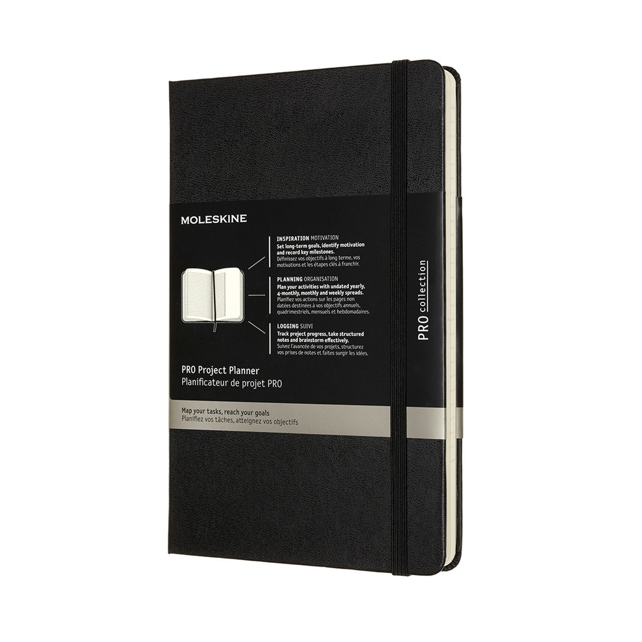 

Блокнот-планер проектов Moleskine PRO Большой (19х25 см) Чёрный (DHBPRO4YX) (8056420851373)