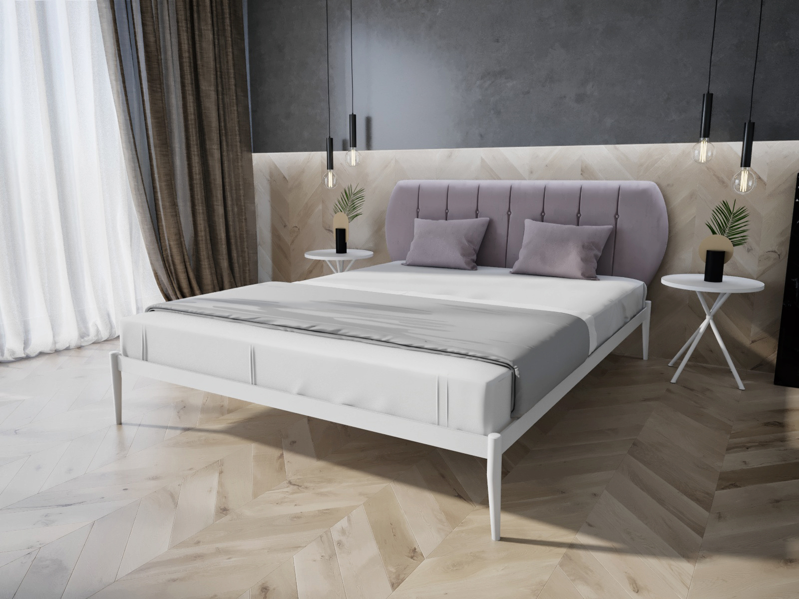 

Кровать MebelLoft Бьянка 01 полуторная 140 x 200 см 1195