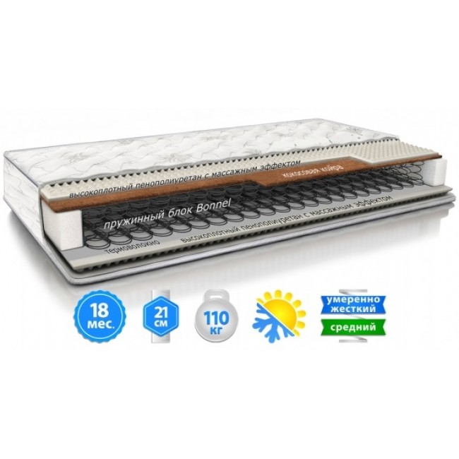 

Матрац Sleep&Fly Classic 2 в 1 kokos 180х190 см