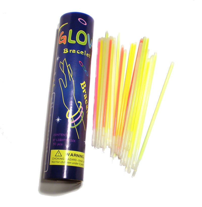 

Неоновые браслеты светящиеся SoFun glow stick ассорти 100 штук
