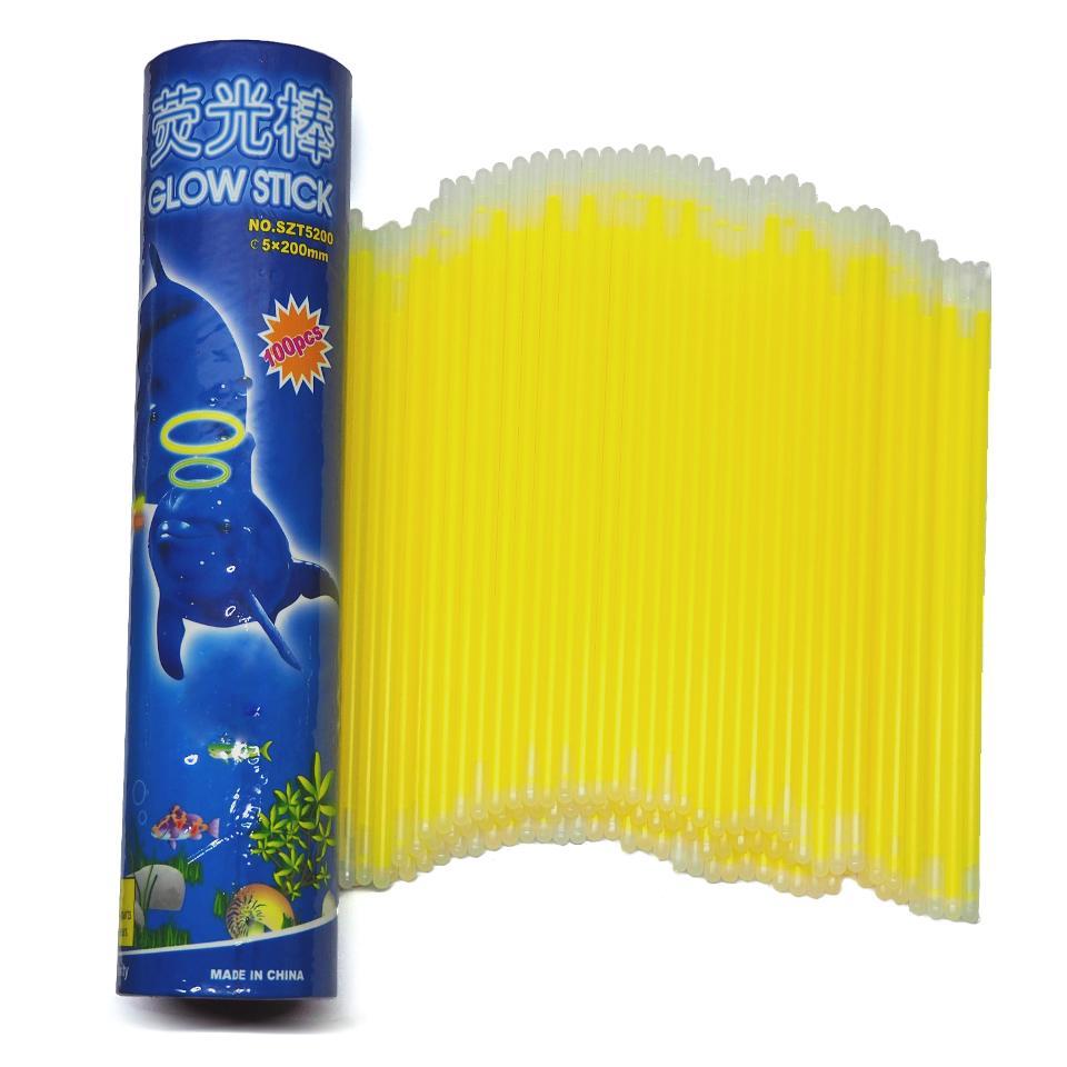 

Неоновые палочки светящиеся SoFun glow stick желтый 100 штук