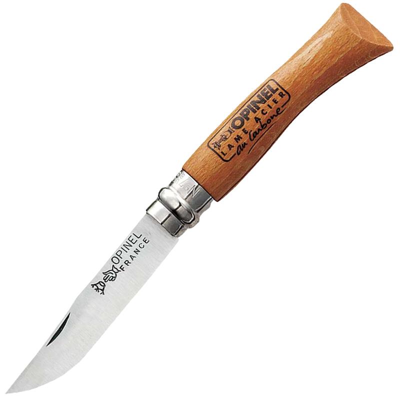 

Нож складной Opinel №7 Carbone (длина: 185мм лезвие: 80мм) бук в блистере