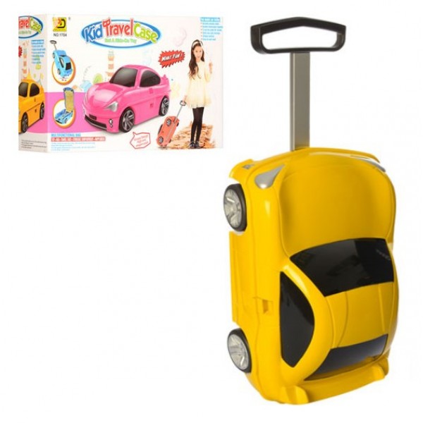 

Детский чемодан машина Best Toys 1211 ЖЕЛТЫЙ