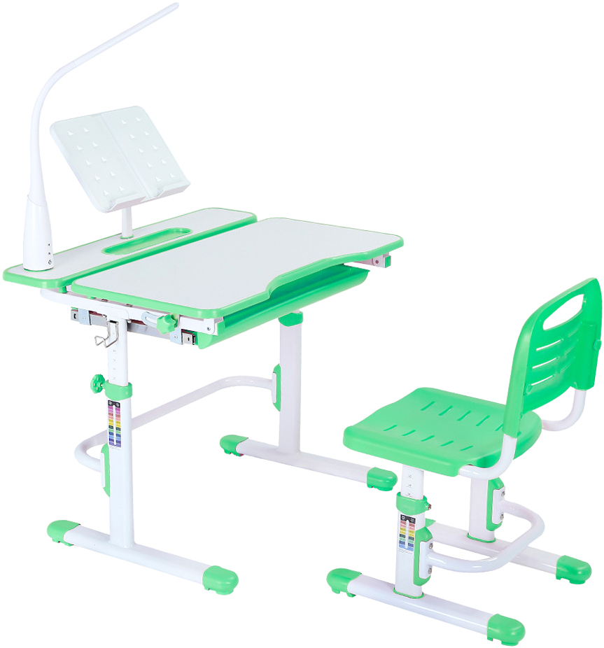 

Комплект Cubby парта + стул трансформеры Botero Green + Настольная светодиодная лампа