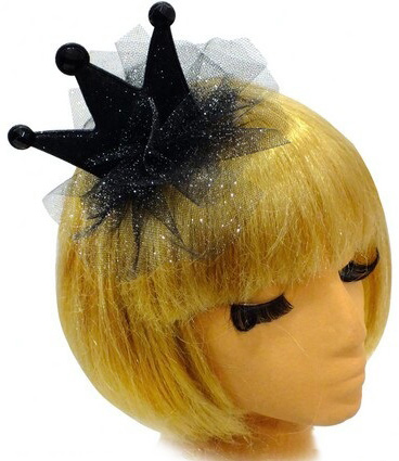 

Коронка на заколке Seta Decor 16-767BLK Черная