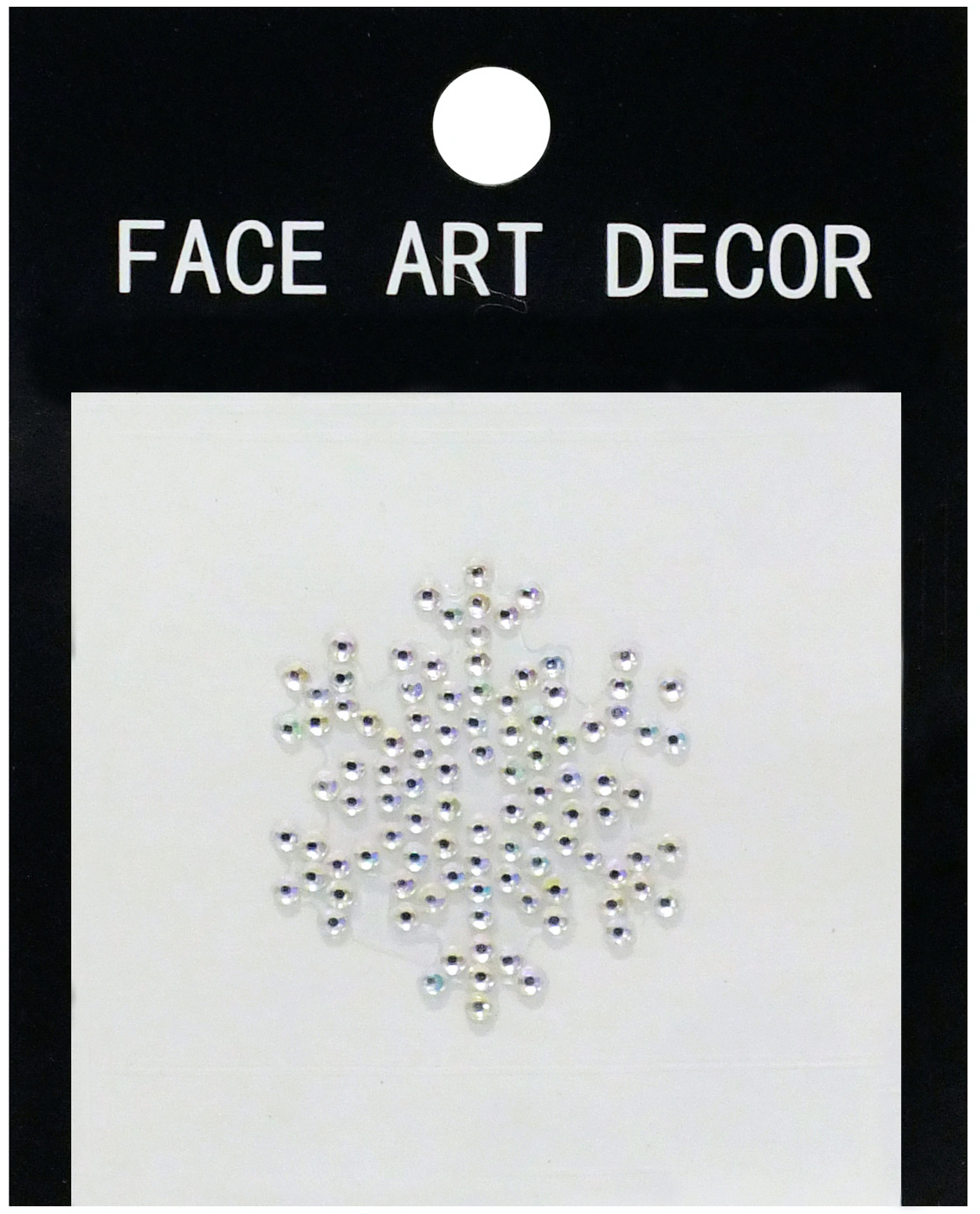 

Наклейка на лицо Seta Decor Снежинка 16-196-1 Серебристая