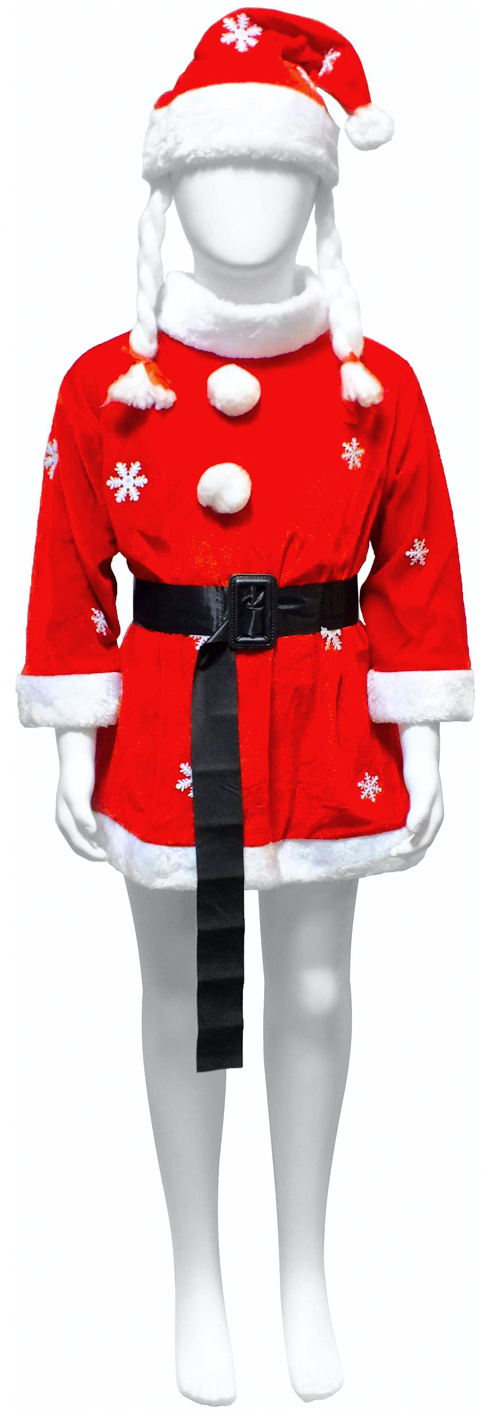 

Костюм Seta Decor Санта Girl 17-150 95-125 см Красно-белый