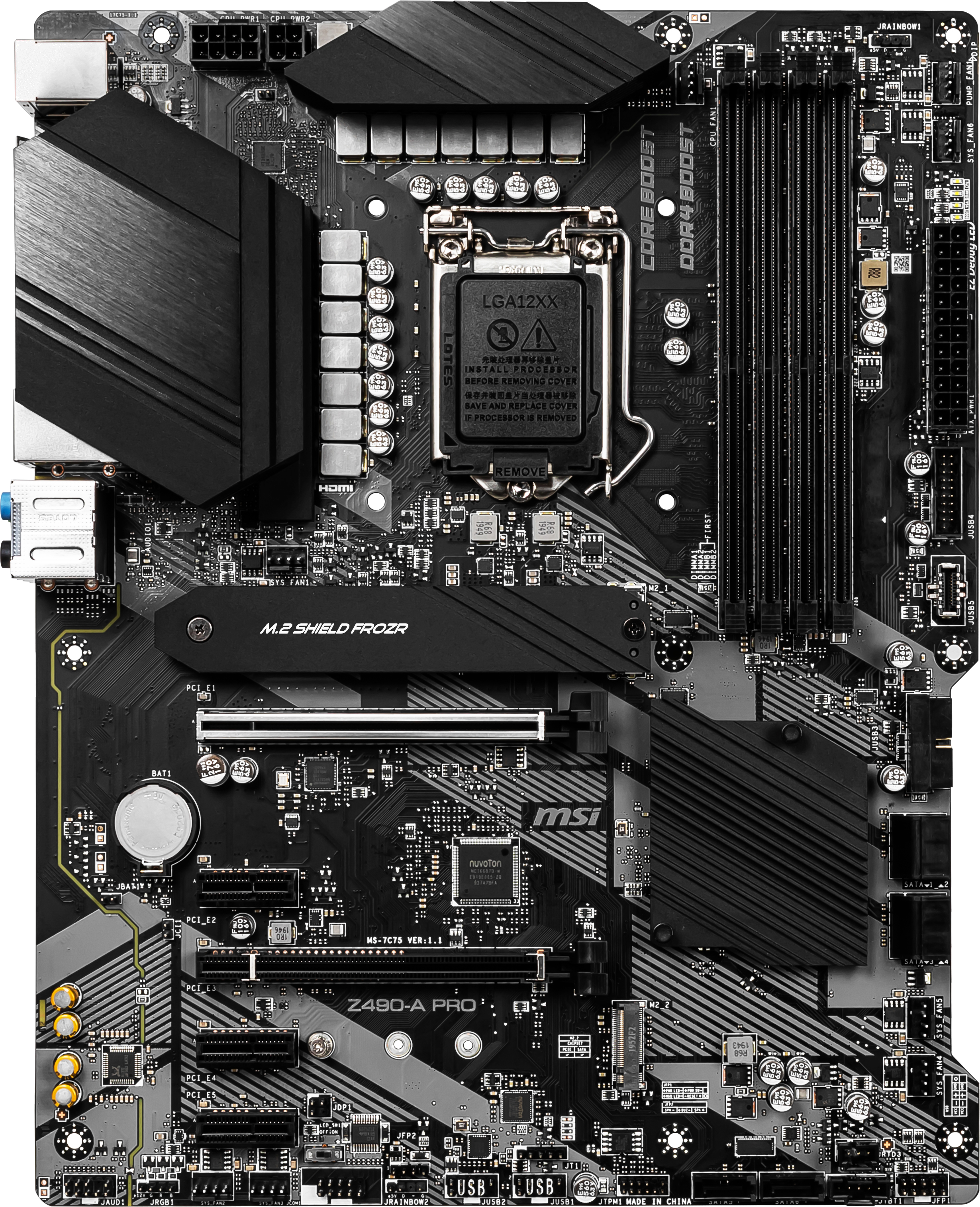 

Материнская плата MSI Z490-A Pro (s1200, Intel Z490, PCI-Ex16)