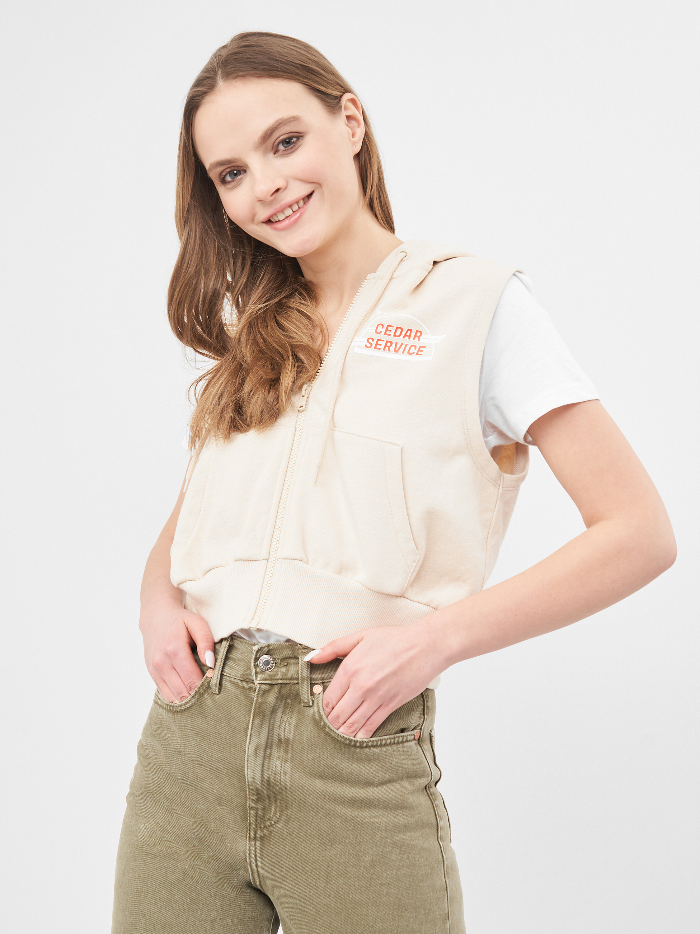 

Жилет H&M 102-5438762 M Бежевый