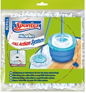 

Запаска Spontex Full Action System Power Refill Синяя 24х24х4 см