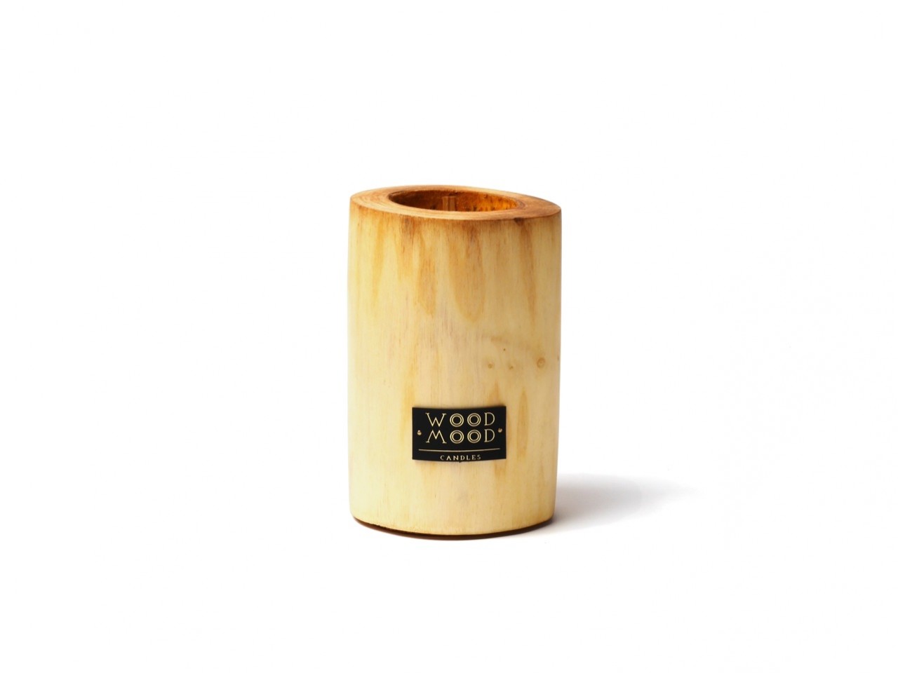 

Деревянная свеча без коры средняя Silky M от WOOD MOOD