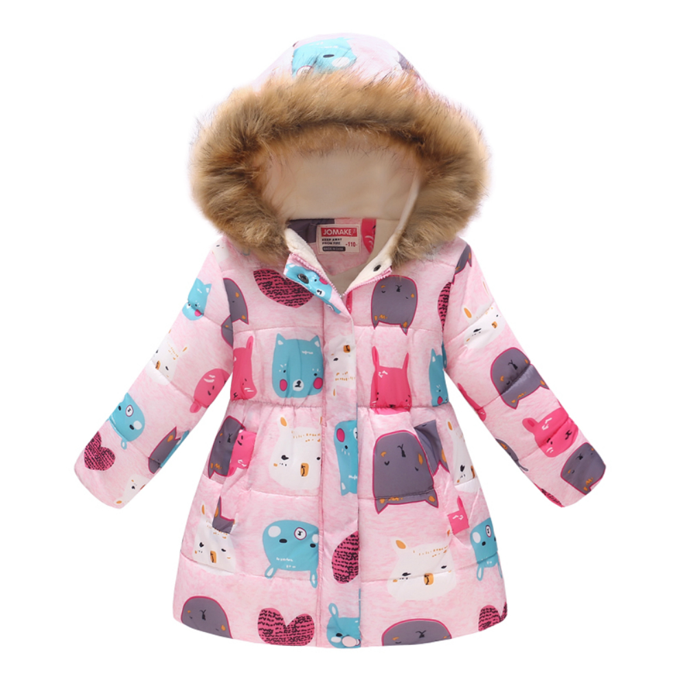 

Куртка для девочки демисезонная Fluffy animals Jomake (150) Розовый