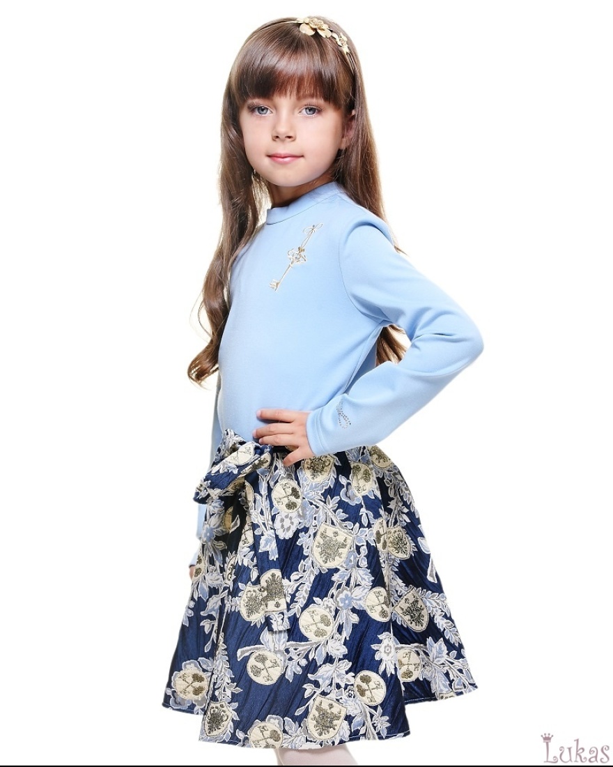 

Платье для девочек Lukas Kids "Ключики" 140 голубой(5326)