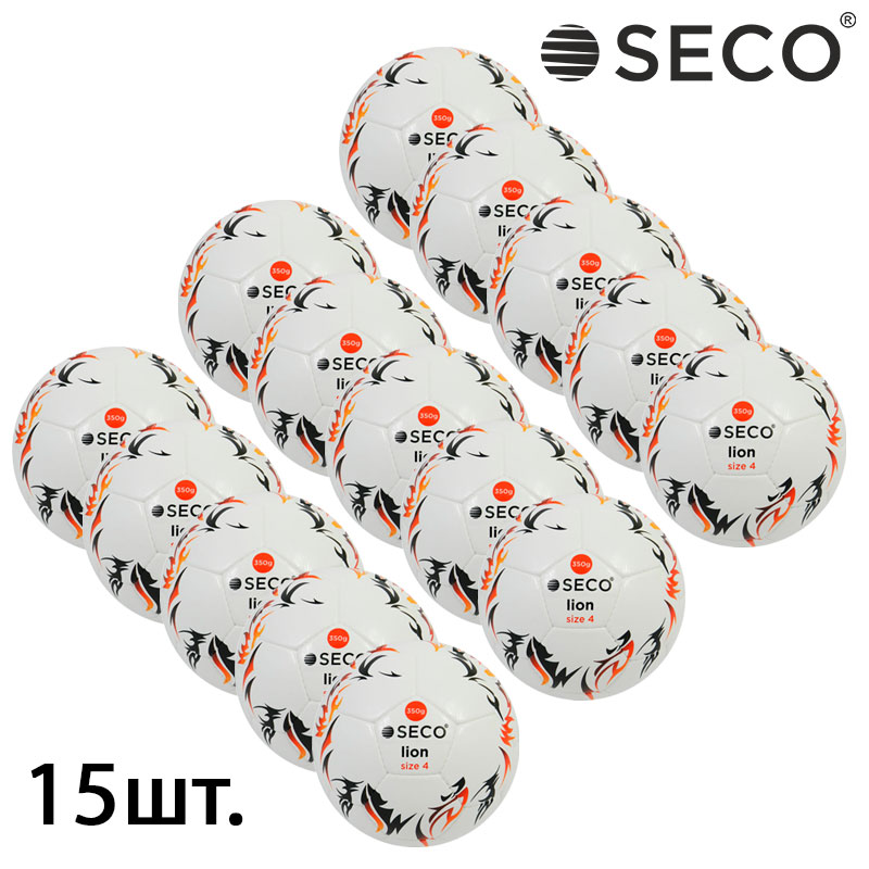 

Футбольные мячи оптом SECO Lion Размер: 4 15 штук