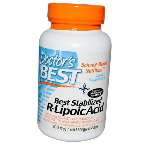 

Stabilized R-Lipoic Acid 100 Doctor's Best 180вегкапс (70327007)