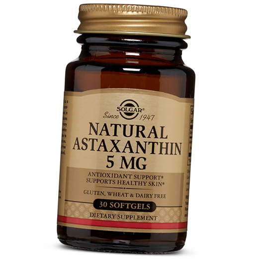 

Natural Astaxanthin 5 Solgar 30гелкапс (70313015)