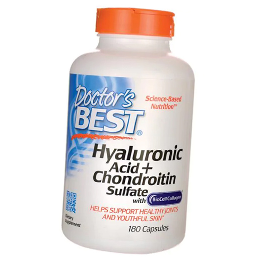 

Hyaluronic Acid with Chondroitin Sulfate Doctor's Best 180капс (68327004)