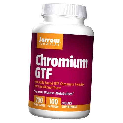 

Хром GTF, Chromium GTF, Jarrow Formulas 100капс (36345023)