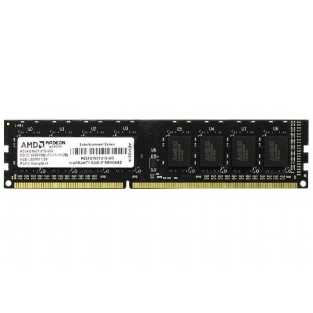 

Модуль пам&яті для комп&ютера DDR3 4GB 1600 MHz AMD (R534G1601U1S-U)