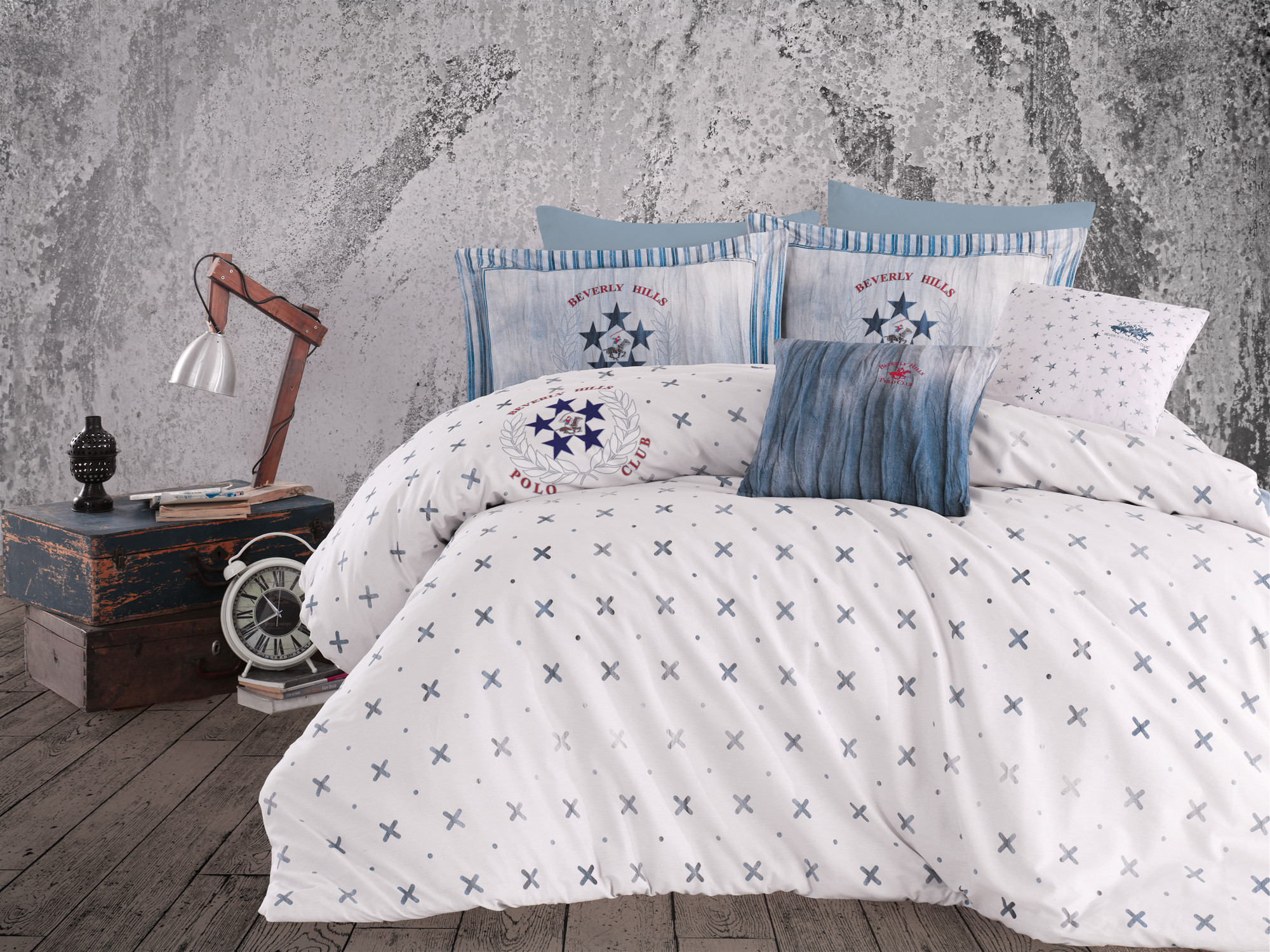 

Комплект постельного белья Beverly Hills Polo Club Ранфорс BHPC 015 200х220