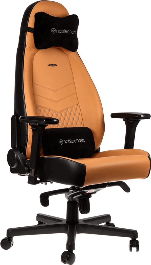 

Кресло геймерское NOBLECHAIRS Icon Real Leather Cognac/Black (NBL-ICN-RL-CBK)