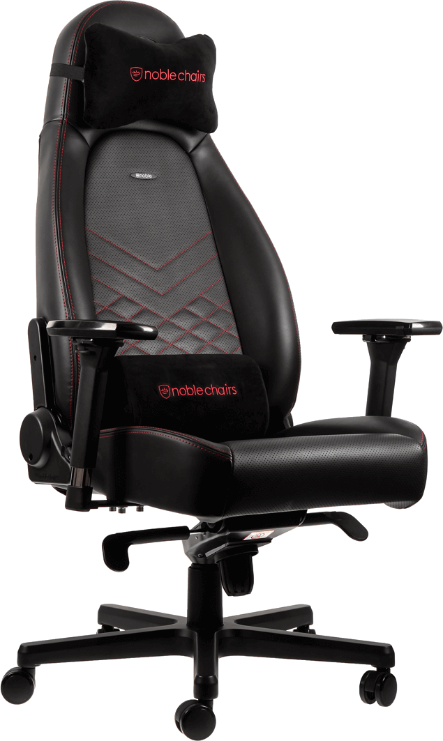 

Кресло геймерское NOBLECHAIRS Icon Black/Red (NBL-ICN-PU-BRD)