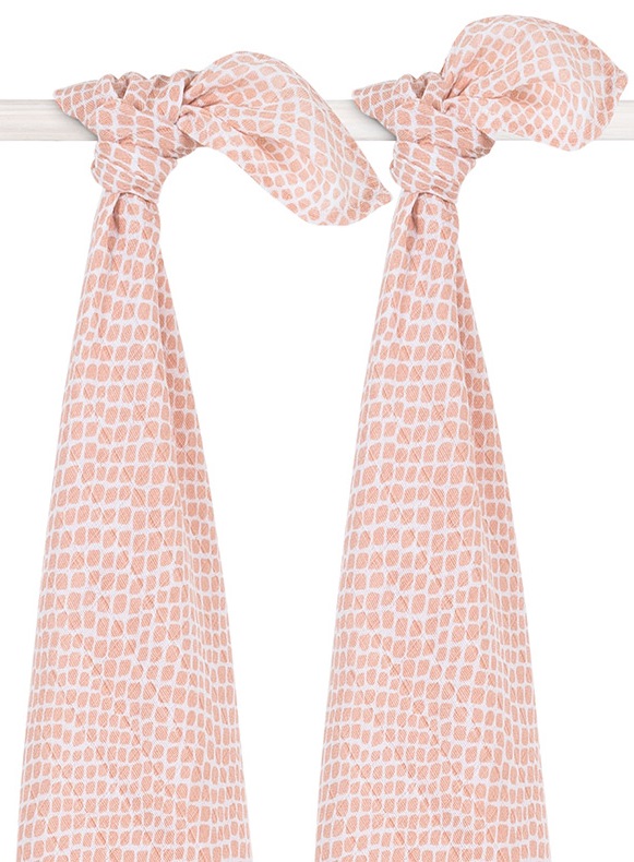 

Набор муслиновых пеленок Jollein Snake 115х115 2 шт Blush Pink (8717329358690)