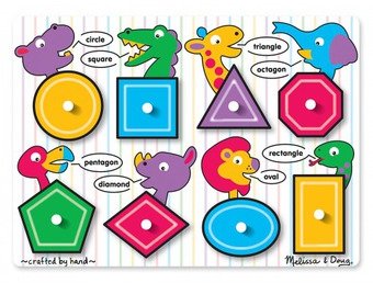 

Пазл Melissa&doug Геометрические фигуры - рамка-вкладыш (MD3285)