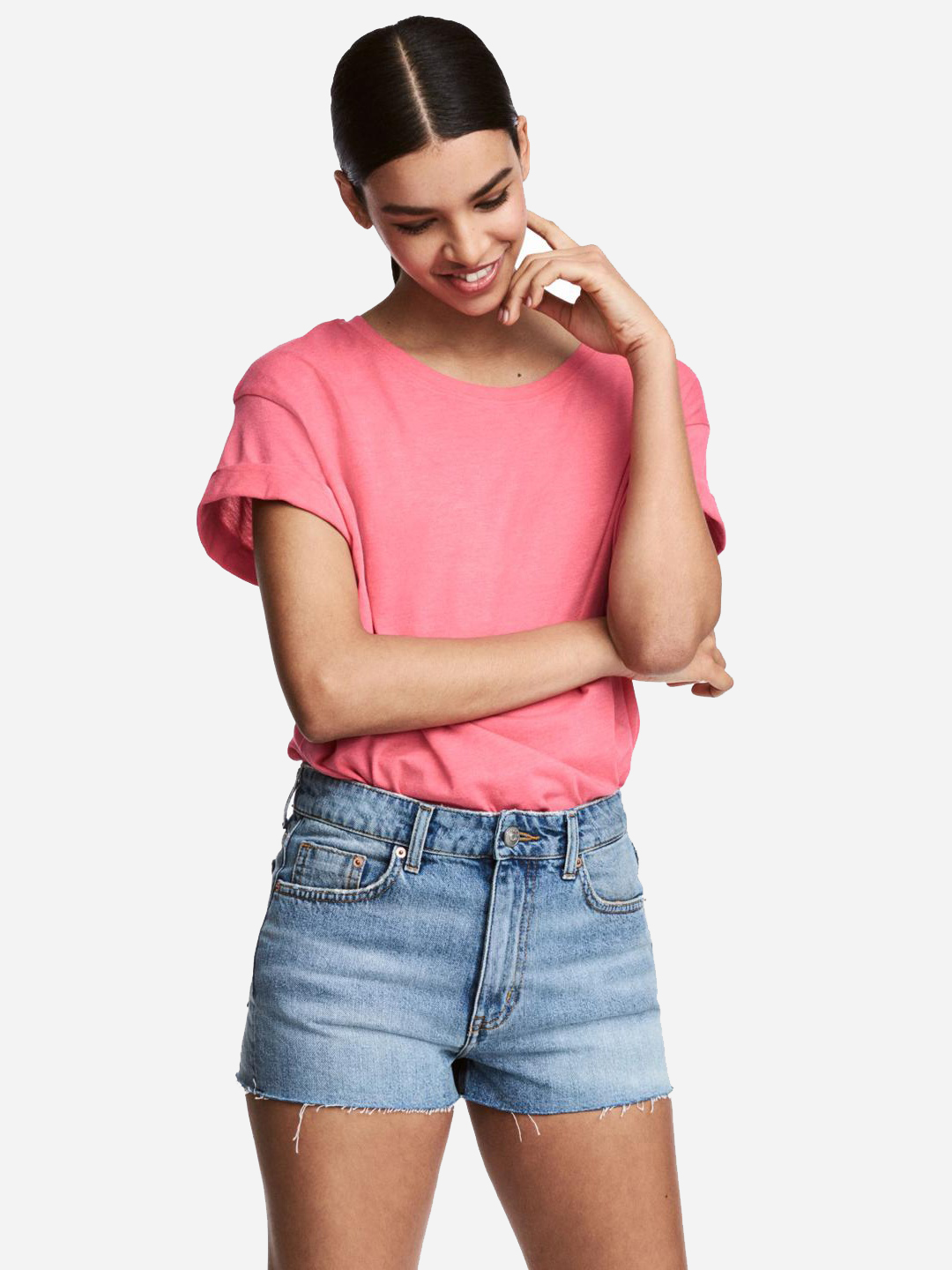 

Футболка H&M 2406706a01 XS Розовая