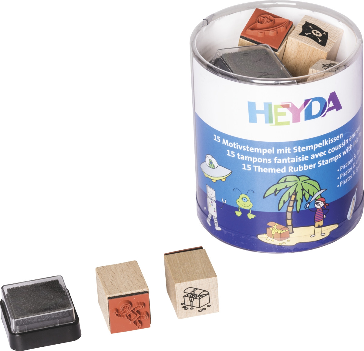 

Набор штампов Heyda Пираты и Астронавты 15 шт