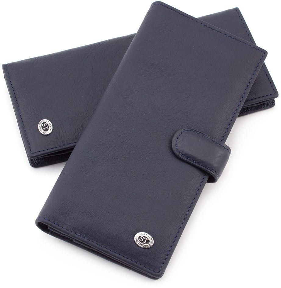 

Мужской кожаный кошелек ST Leather ST147 Blue