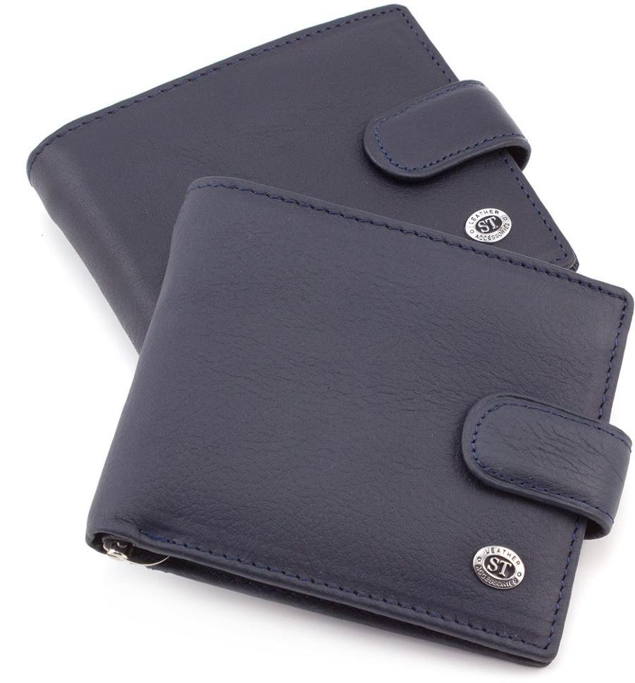 

Мужской кожаный кошелек ST Leather ST113-1 Blue