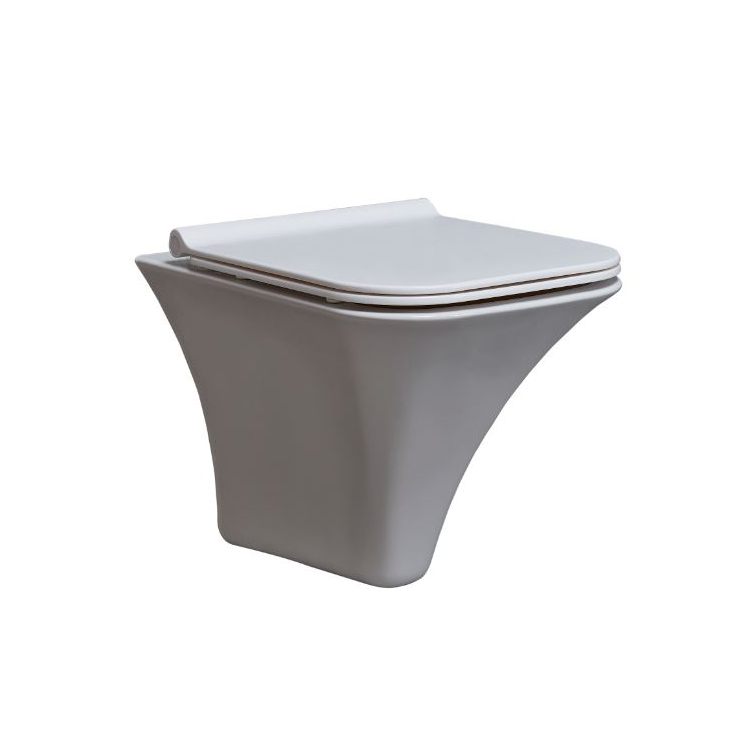

Унитаз подвесной EGE VITRIFIYE Selge 54303 безободковый с сиденьем Soft Close дюропласт