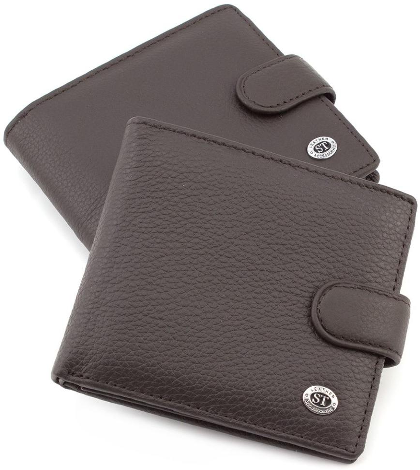 

Мужской кожаный кошелек ST Leather ST153 Black
