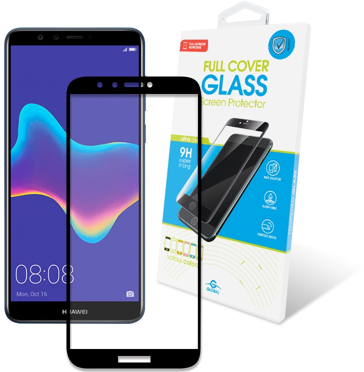 

Защитное стекло Global для Huawei Y9 Black