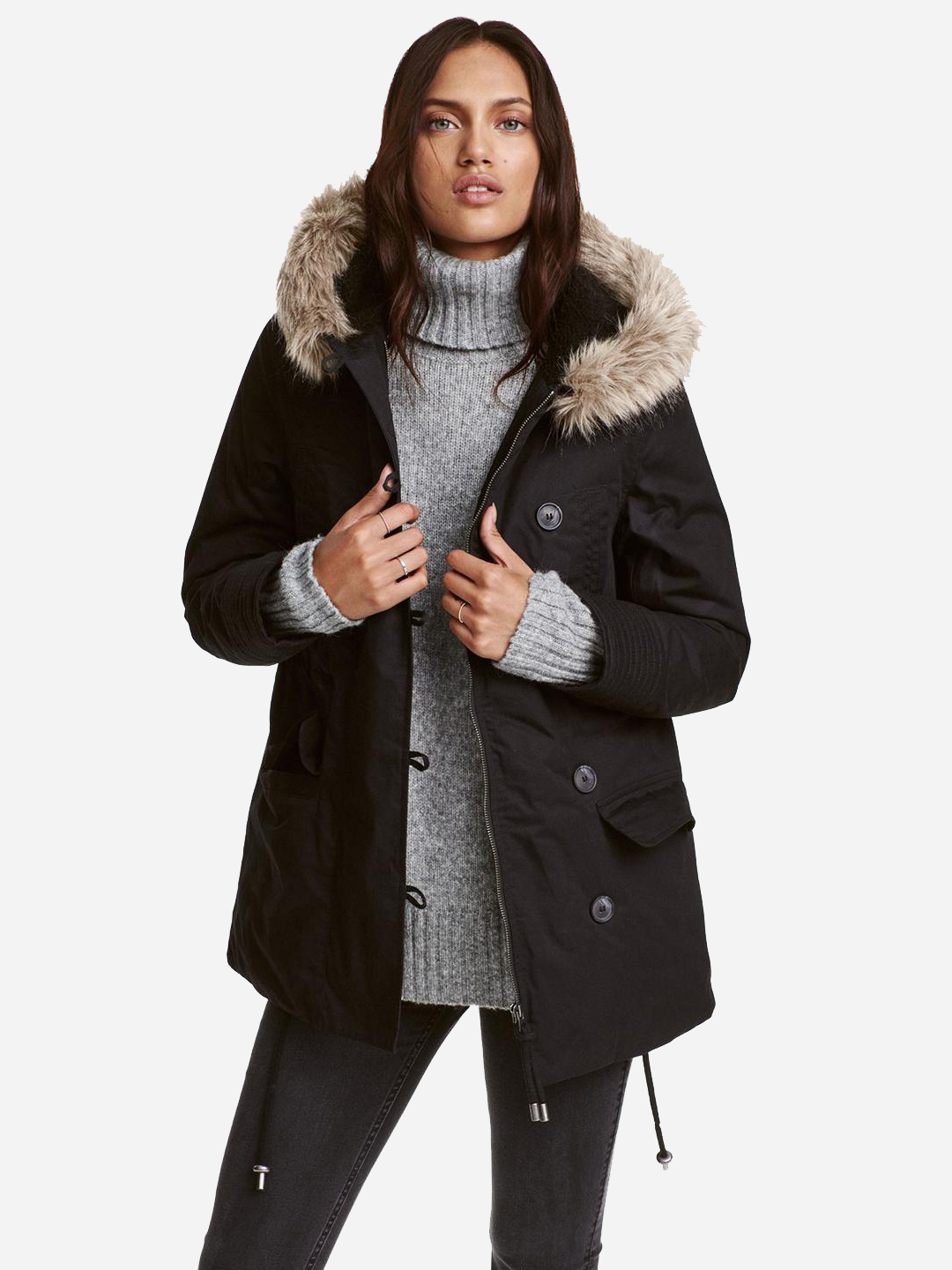 

Парка H&M a31_403460003 40 Черная