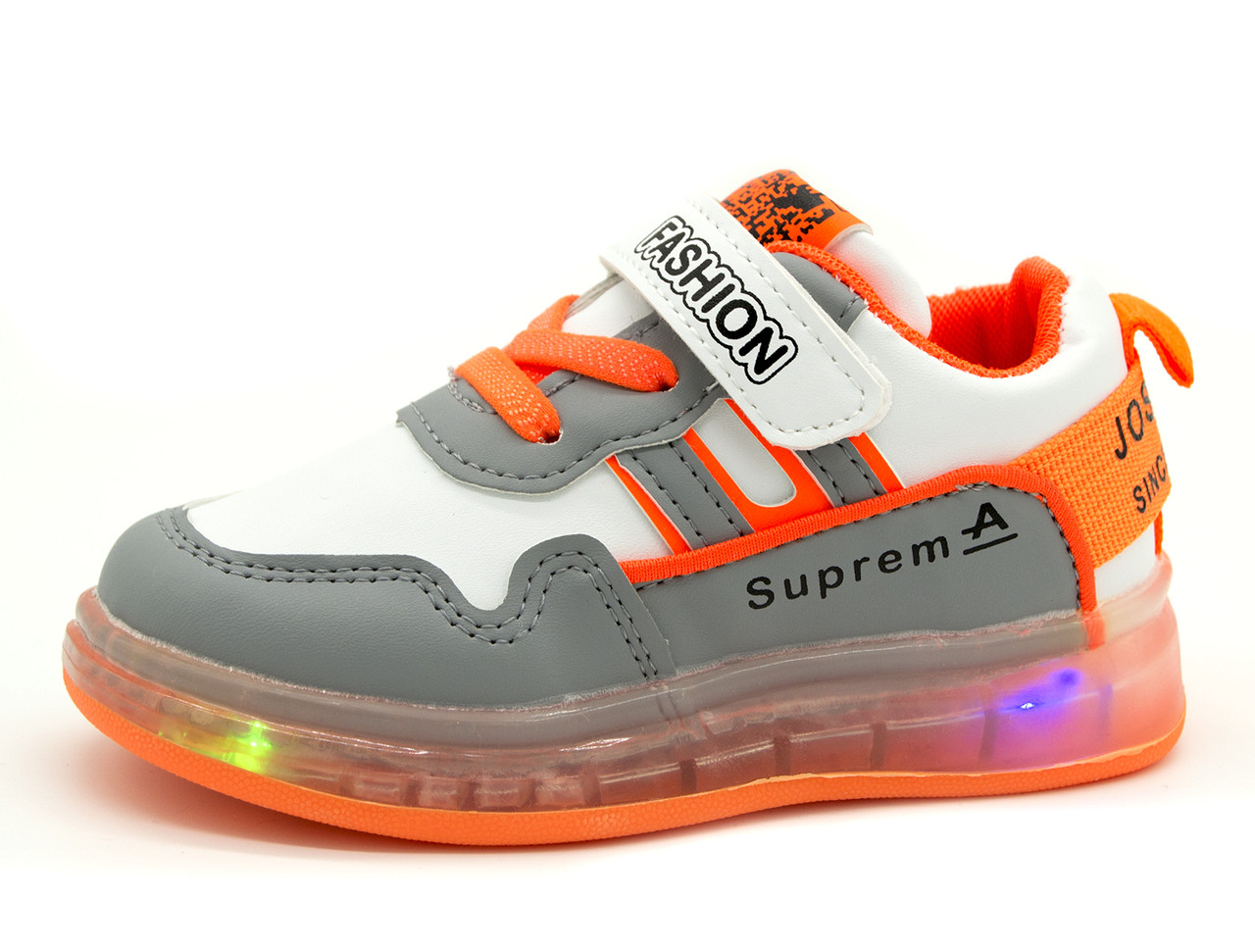 

Светящиеся кроссовки BBT Kids Серо-оранжевый (H5298 grey-orange 23)