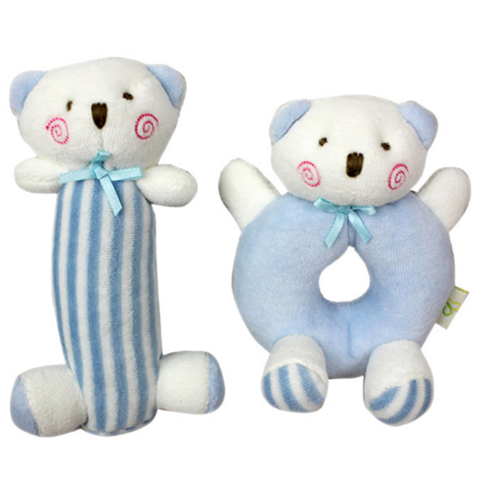 

Набор мягких игрушек - погремушек Медвежата Mami and Beby