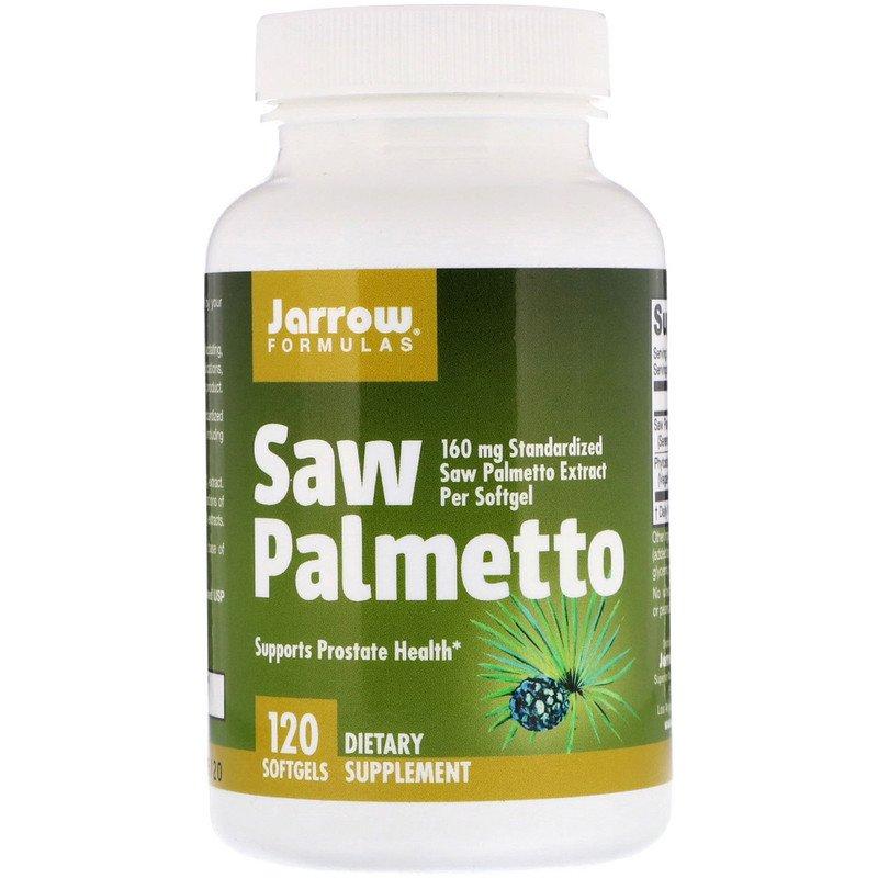 

Экстракт ягод пальмы Сереноа Jarrow Formulas "Saw Palmetto" 160 мг (120 гелевых капсул)