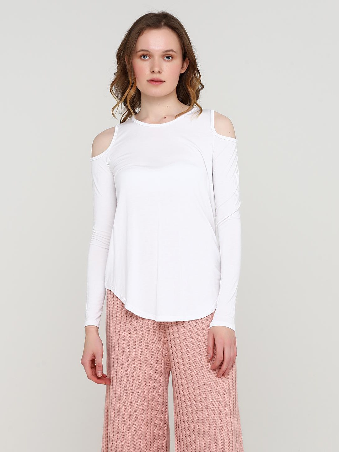 

Лонгслив Boohoo dzz75590s51 36 Белый